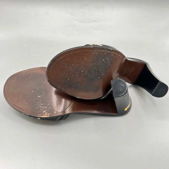 Authentic Louis Vuitton Sandals with Block Heel - Picture 3 of 5